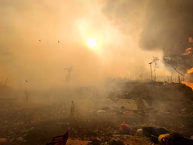 Bangladesh Fire Rohingya