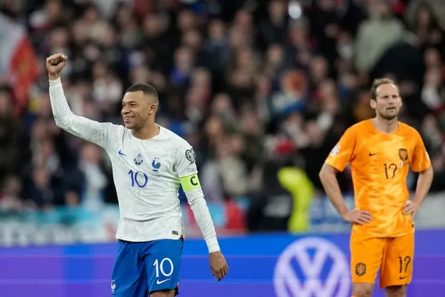 France’s Kylian Mbappe scored twice in Friday night's 4-0 win over the Netherlands
