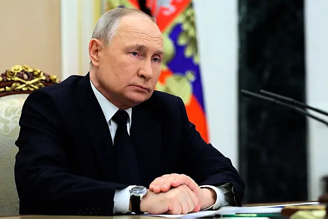 Russian president Vladimir Putin