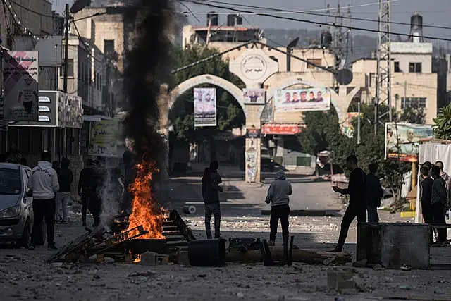 Palestinians clash with Israeli forces