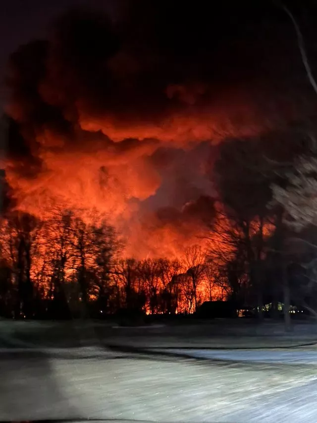 The train fire in Ohio