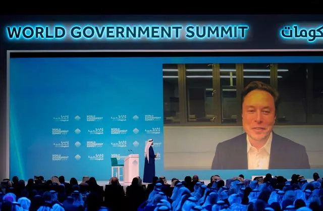 Elon Musk appears virtually at the World Government Summit in Dubai 