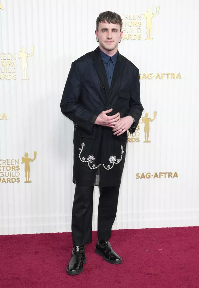Paul Mescal arrives at the 29th annual Screen Actors Guild Awards 