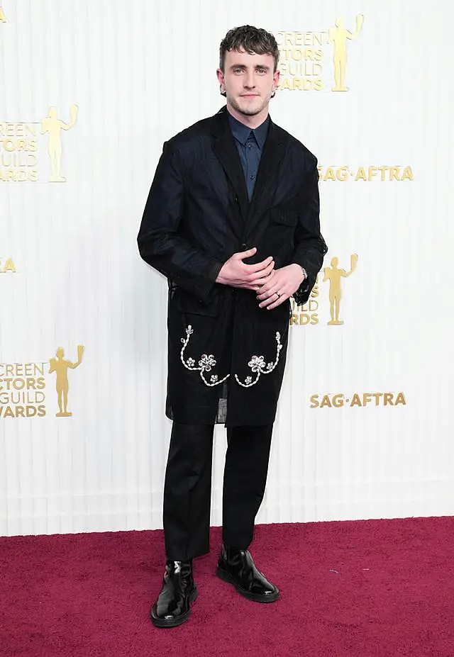 Paul Mescal arrives at the 29th annual Screen Actors Guild Awards 