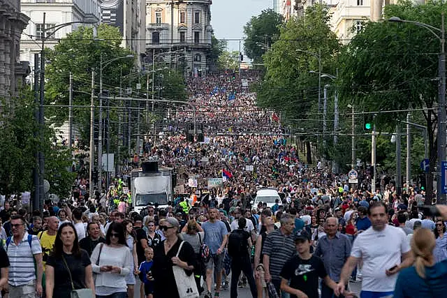 Serbia Protest