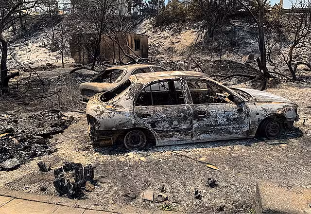 Burnt car