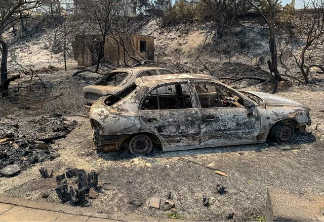 Burnt car