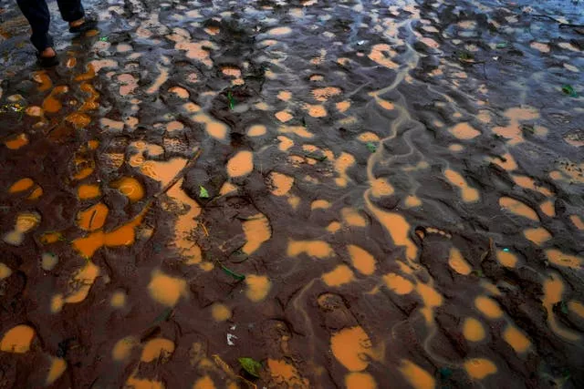 Footprints in the mud