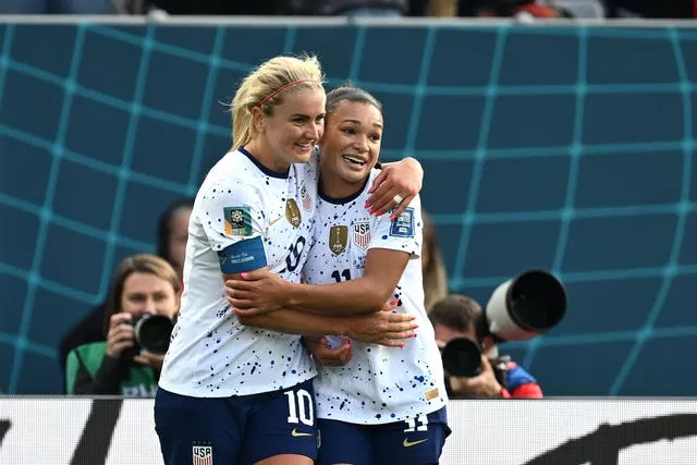 Lindsey Horan (left) and Sophia Smith (right) were the goalscorers for the United States