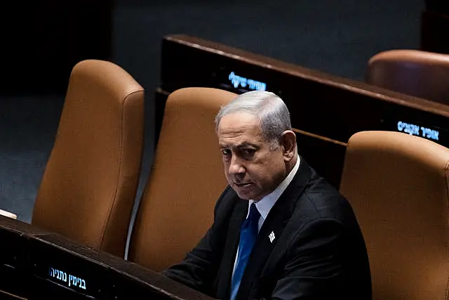 Israel’s Prime Minister Benjamin Netanyahu attends a session of the Knesset