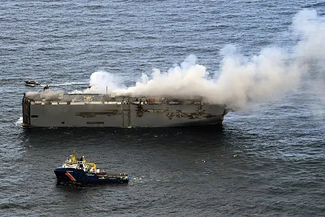 Netherlands Cargo Ship Fire