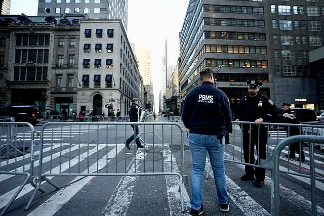 Trump Tower barricades