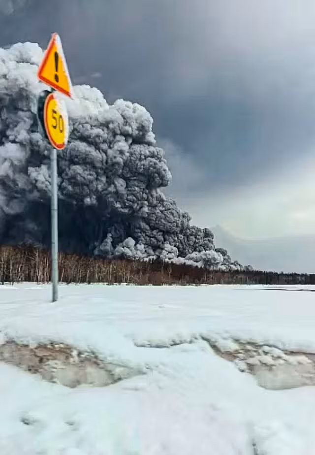 Russia Volcanic Eruption