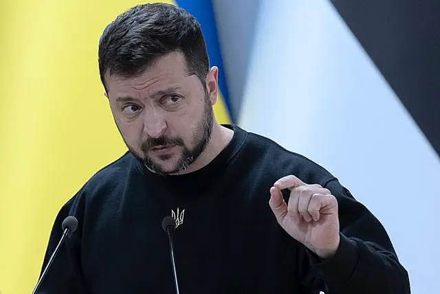 Ukrainian president Volodymyr Zelensky