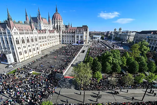 Pope arrival