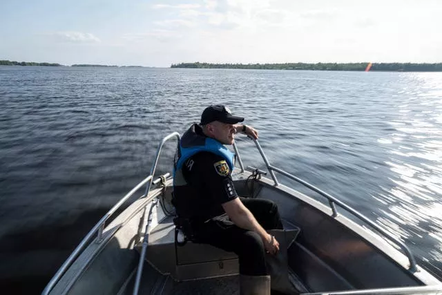 Ukraine Flooded Reservoir