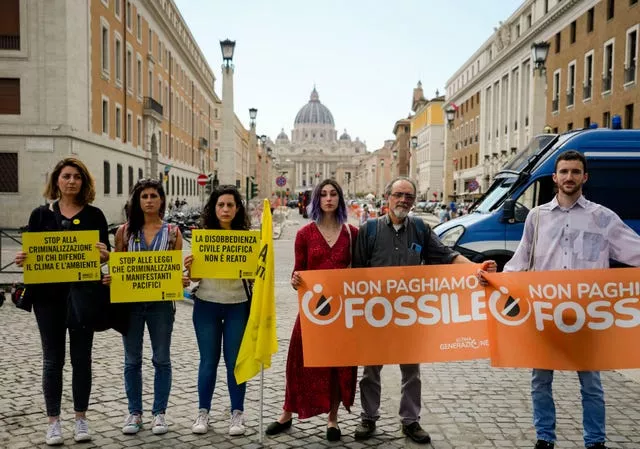 Vatican Climate Protest