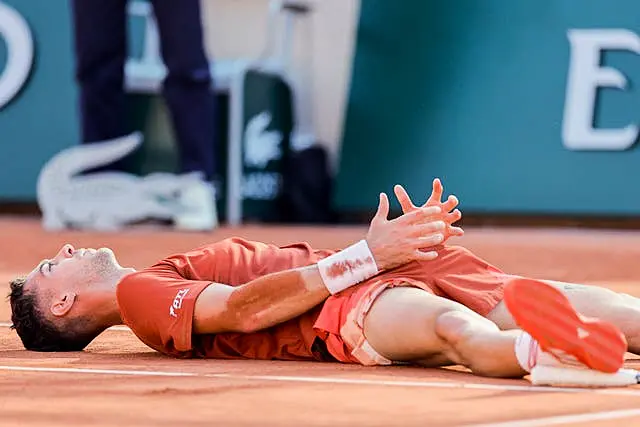 Thanasi Kokkinakis reacts after beating Stan Wawrinka 