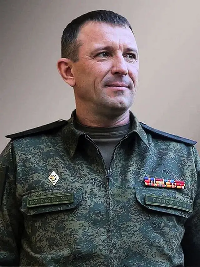 Major General Ivan Popov, the commander of the 58th Army