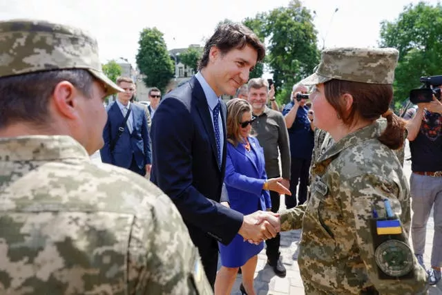 Justin Trudeau in Kyiv