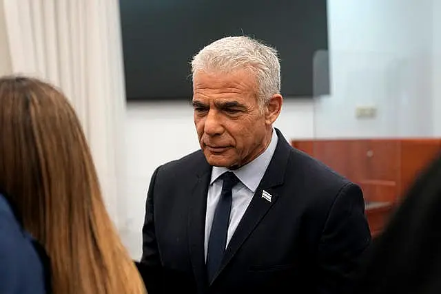 Israeli opposition leader Yair Lapid 