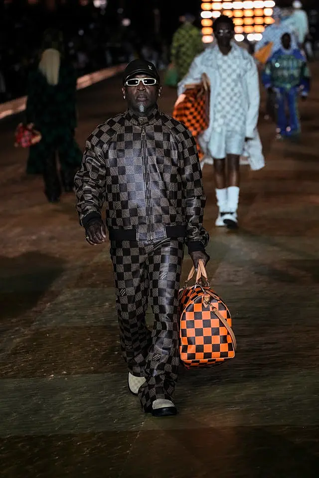 A model on the runway