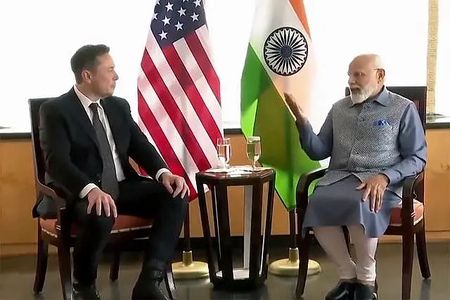 Elon Musk and Narendra Modi