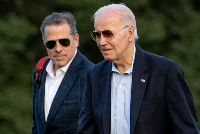 Presidente Joe Biden e seu filho Hunter Biden 