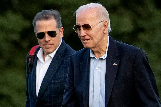 President Joe Biden and his son Hunter Biden 