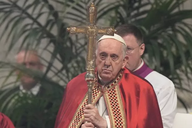 The Pope celebrates Mass