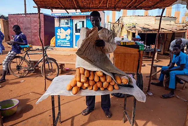 Man sells bread