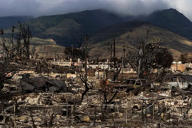 Rescaldo dos incêndios florestais em Lahaina