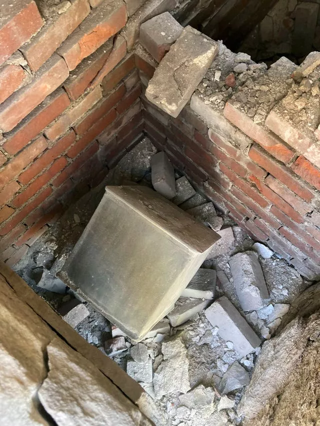 A time capsule uncovered on the grounds of West Point in New York