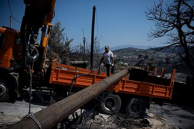 Incêndios florestais na Grécia