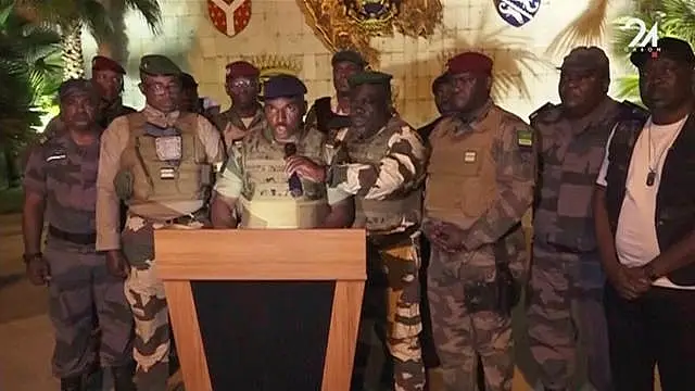 Gabon soldiers