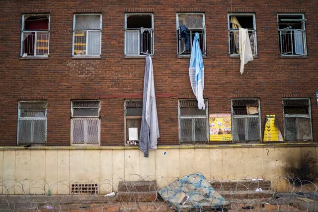 People used curtains and sheets to try and flee the fire