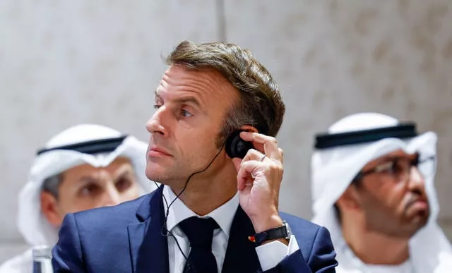 Presidente francês Emmanuel Macron 