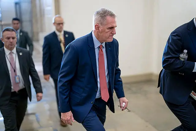 Speaker of the House Kevin McCarthy arrives at the Capitol in Washington