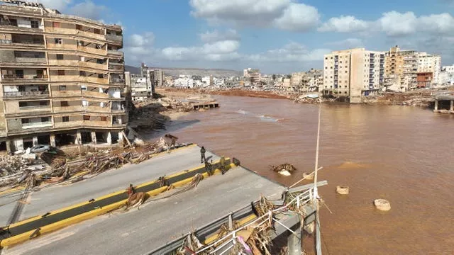 The city of Derna was devastated by floods 