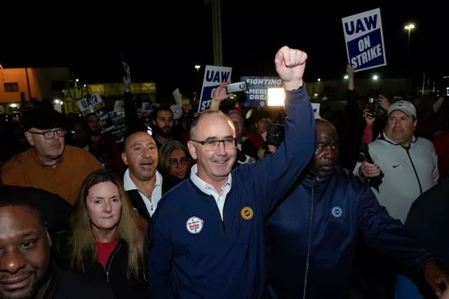 United Auto Workers president Shawn Fain