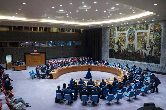 The United Nations Security Council meeting on the conflict between Armenia and Azerbaijan on Thursday