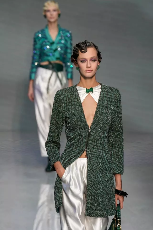 Giorgio Armani closes Milan Fashion Week with good vibes and