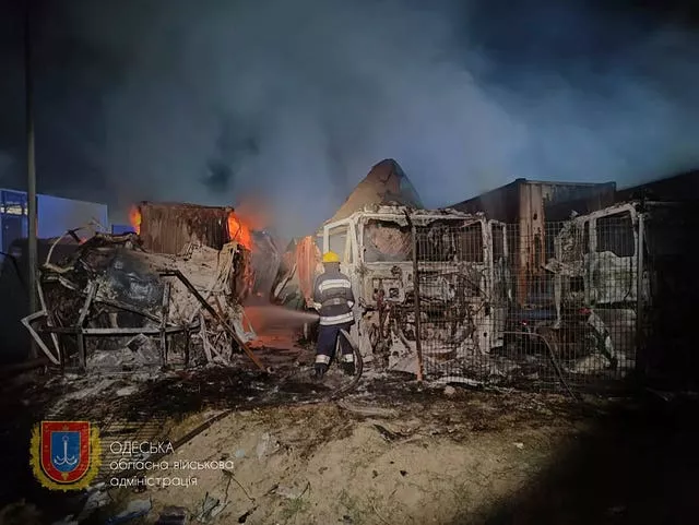Wreckage in Odesa