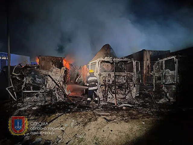 Wreckage in Odesa