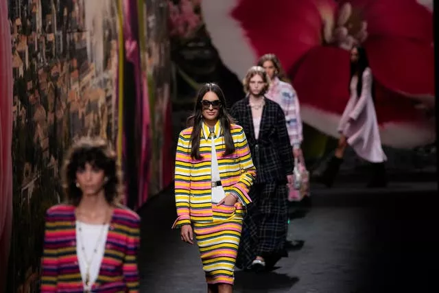 Models wear creations for the Chanel Spring/Summer 2024 womenswear fashion collection