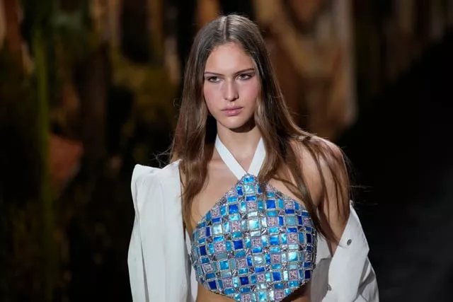 A model wears a creation for the Chanel Spring/Summer 2024 womenswear fashion collection