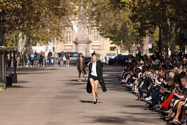 Cate Blanchett attends the Stella McCartney Womenswear SS24 show during  Paris Fashion Week in Paris, France