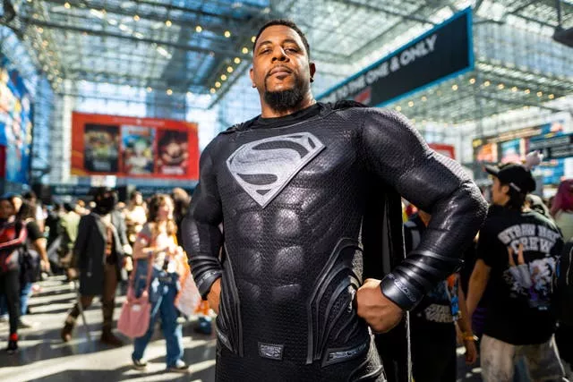 A man dressed as Superman at New York Comic Con