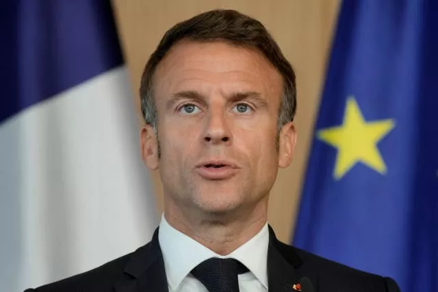 Presidente francês Emmanuel Macron 