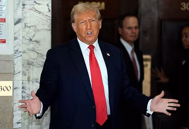 Former president Donald Trump